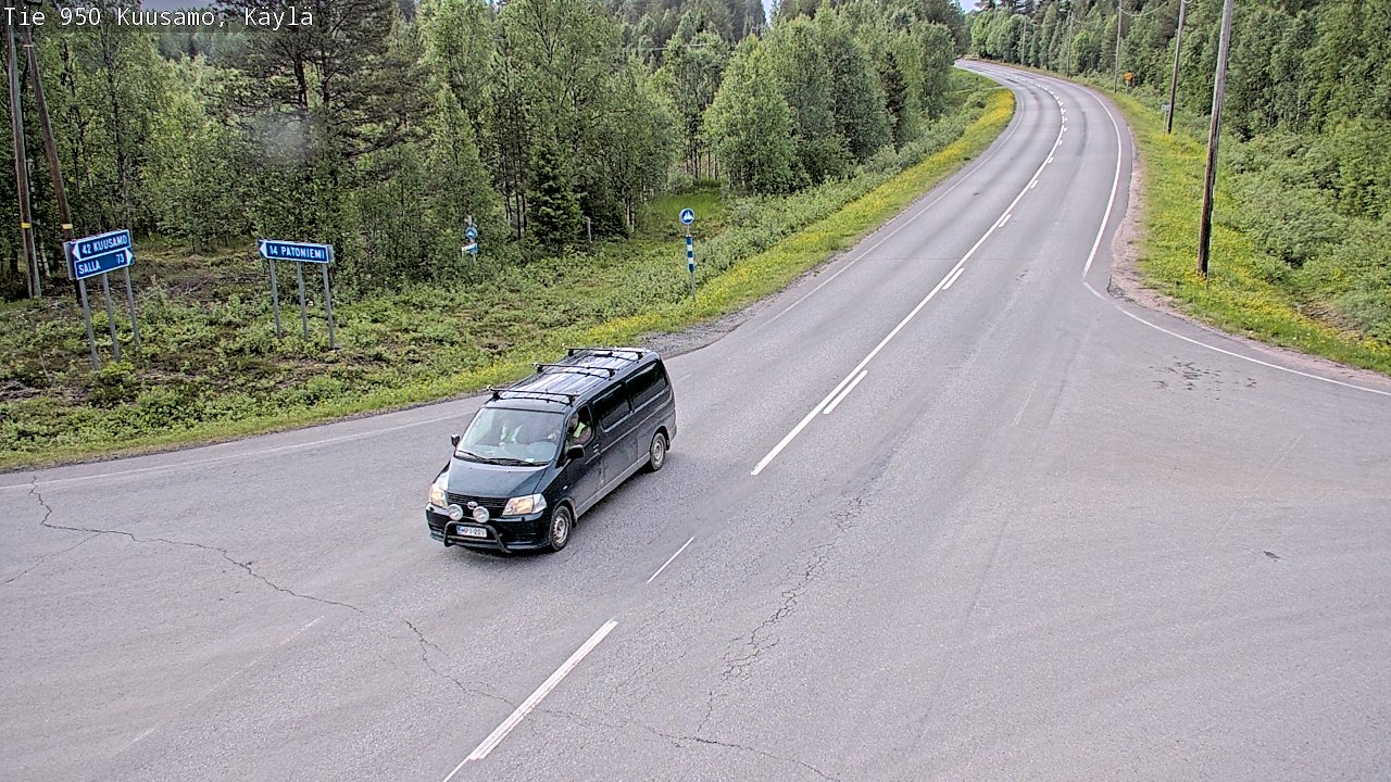 Kelikamerat Kuva Tie 950 Kuusamo, Käylä, Kuusamo, Pohjois-Pohjanmaa