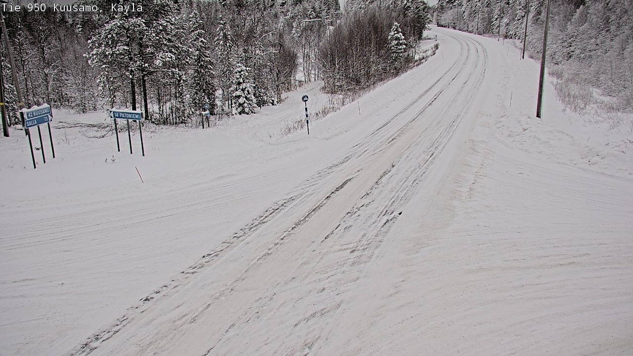Weather Camera Image Road 950 Kuusamo, Käylä, Kuusamo, Pohjois-Pohjanmaa