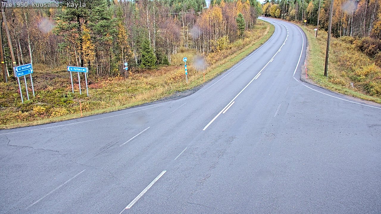 Weather Camera Image Road 950 Kuusamo, Käylä, Kuusamo, Pohjois-Pohjanmaa