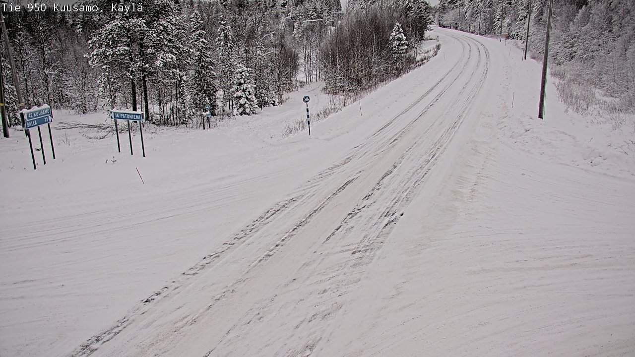 Weather Camera Image Road 950 Kuusamo, Käylä, Kuusamo, Pohjois-Pohjanmaa