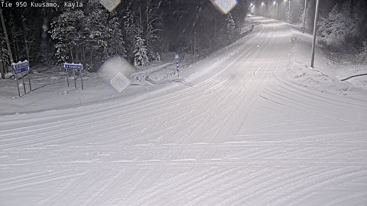 Weather Camera Image Road 950 Kuusamo, Käylä, Kuusamo, Pohjois-Pohjanmaa