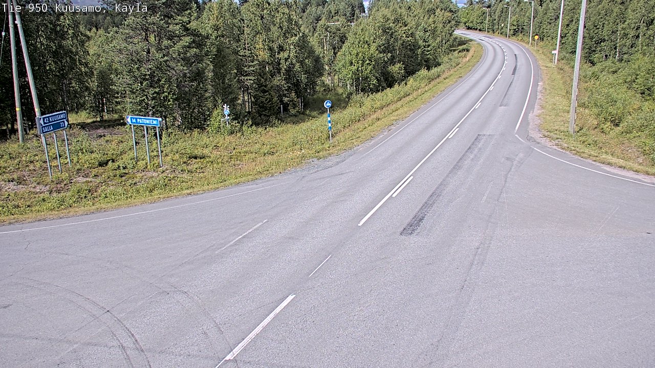 Weather Camera Image Road 950 Kuusamo, Käylä, Kuusamo, Pohjois-Pohjanmaa