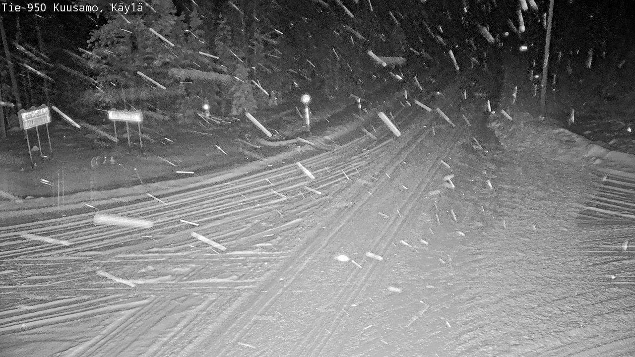 Weather Camera Image Väg 950 Kuusamo, Käylä, Kuusamo, Pohjois-Pohjanmaa