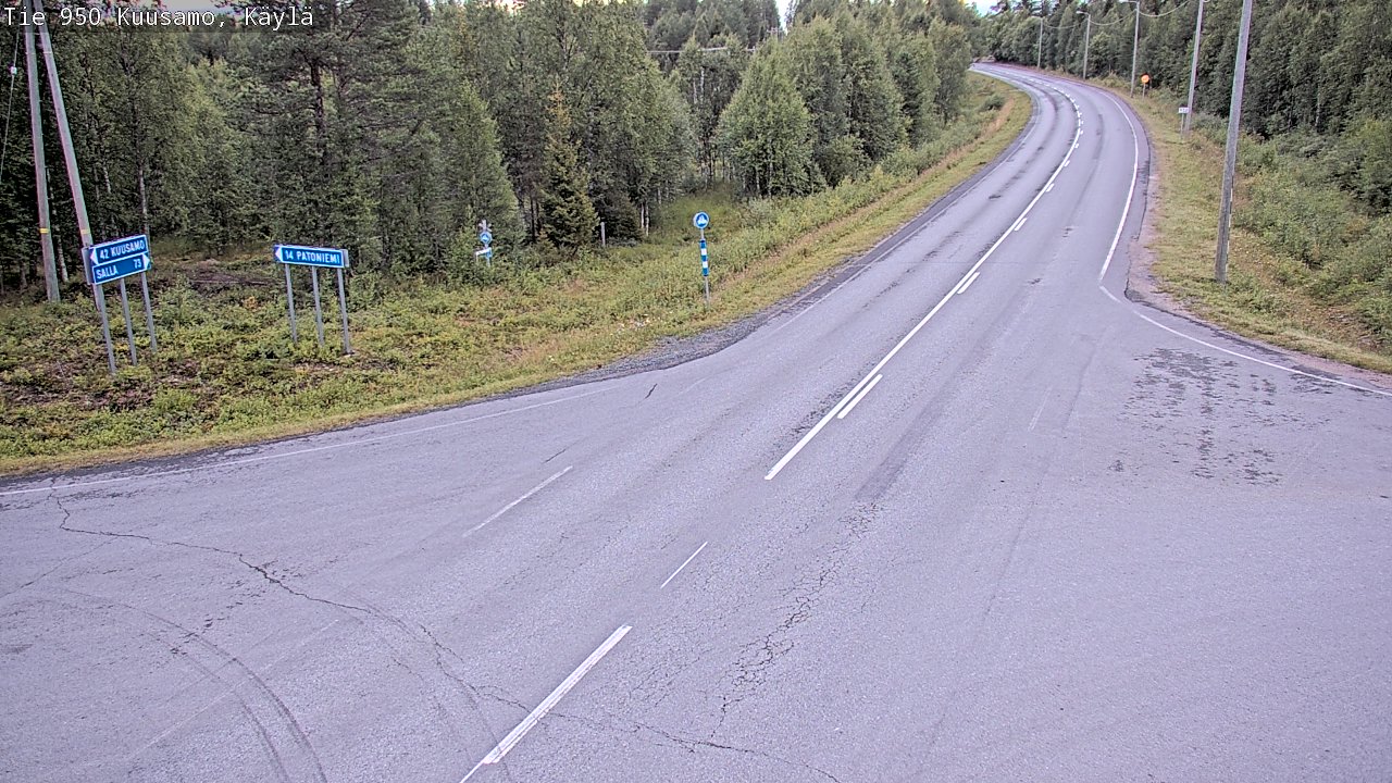Kelikamerat Kuva Tie 950 Kuusamo, Käylä, Kuusamo, Pohjois-Pohjanmaa