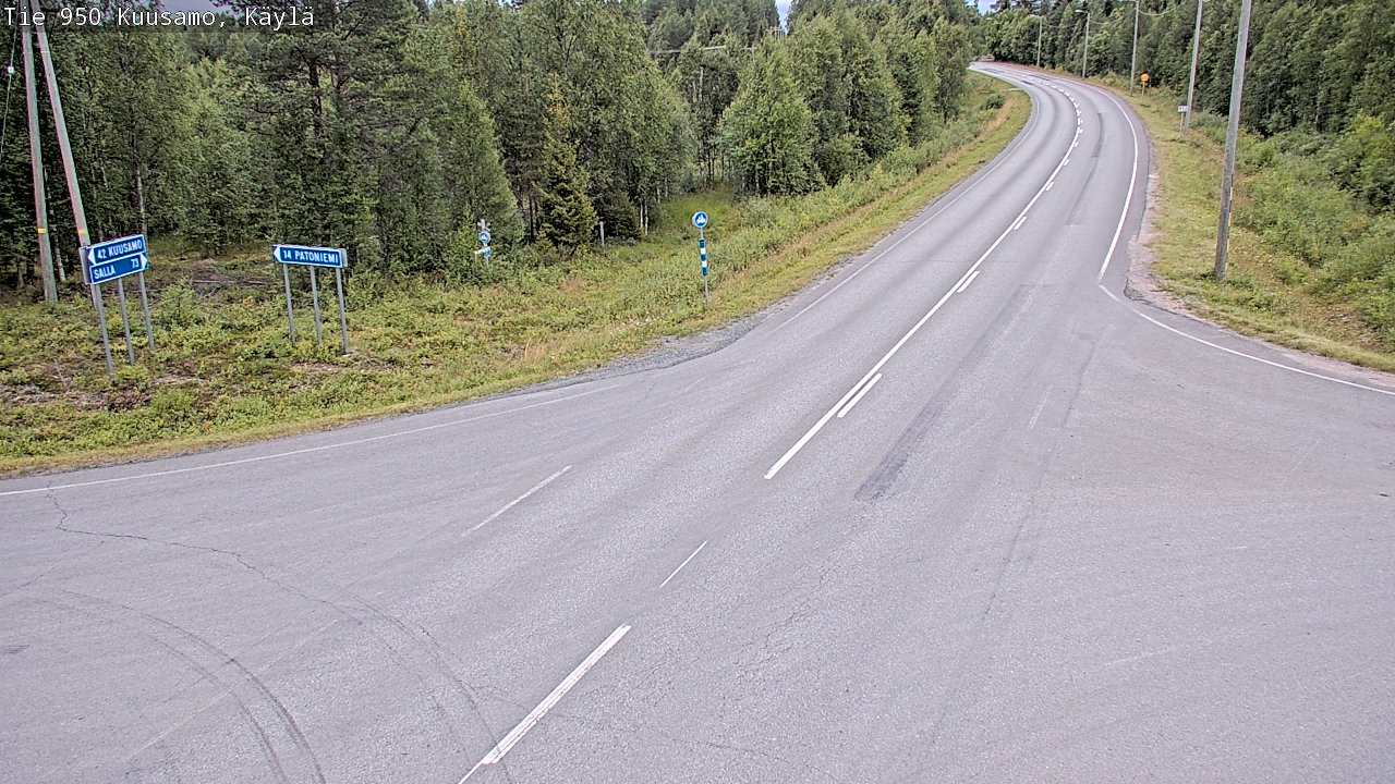 Kelikamerat Kuva Tie 950 Kuusamo, Käylä, Kuusamo, Pohjois-Pohjanmaa