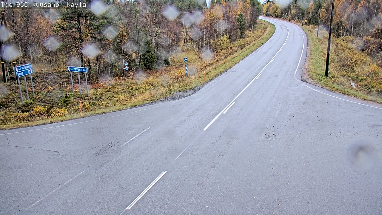 Weather Camera Image Road 950 Kuusamo, Käylä, Kuusamo, Pohjois-Pohjanmaa