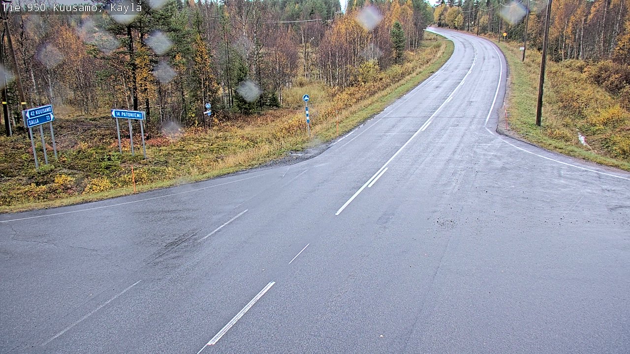 Weather Camera Image Road 950 Kuusamo, Käylä, Kuusamo, Pohjois-Pohjanmaa
