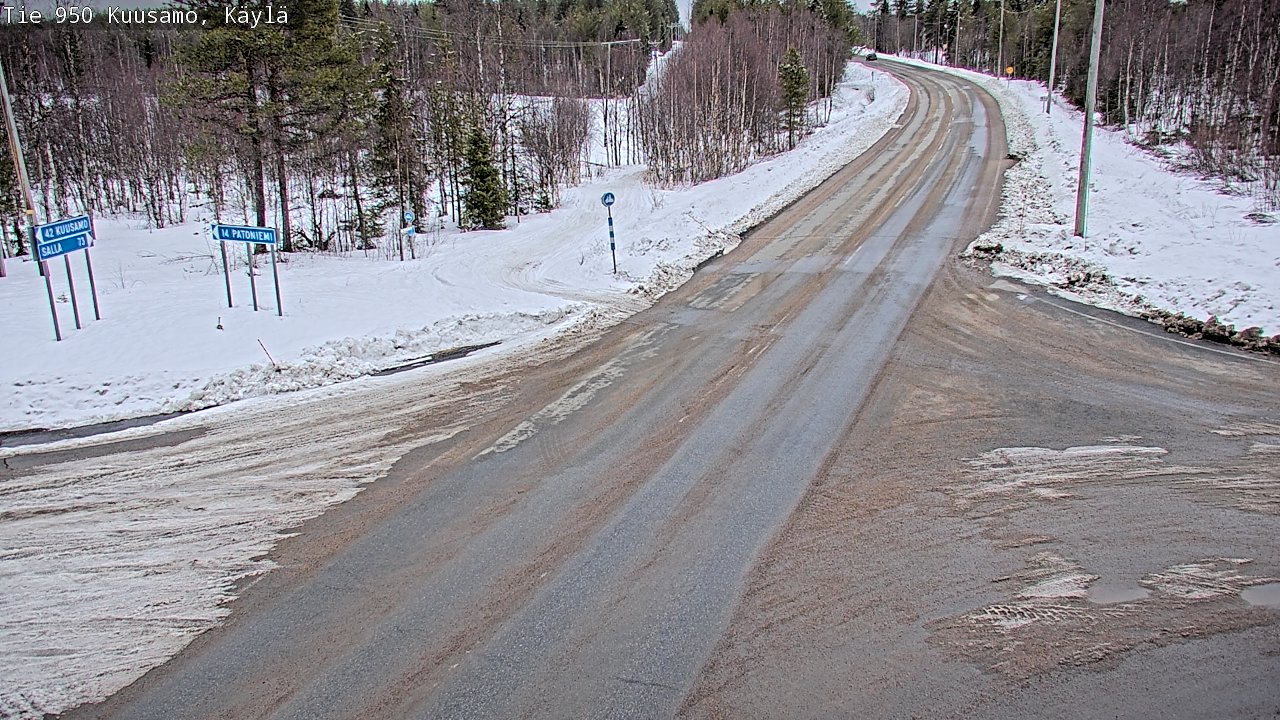 Weather Camera Image Road 950 Kuusamo, Käylä, Kuusamo, Pohjois-Pohjanmaa