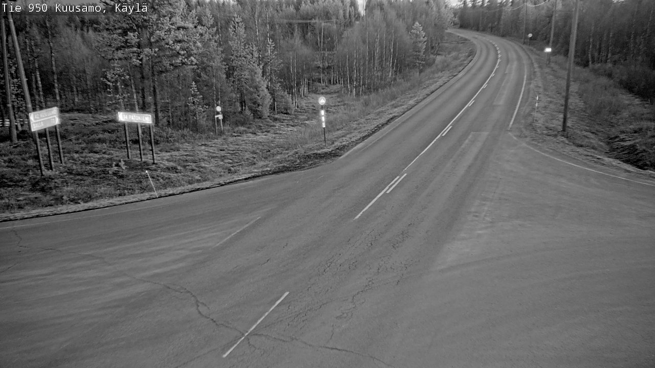 Weather Camera Image Väg 950 Kuusamo, Käylä, Kuusamo, Pohjois-Pohjanmaa