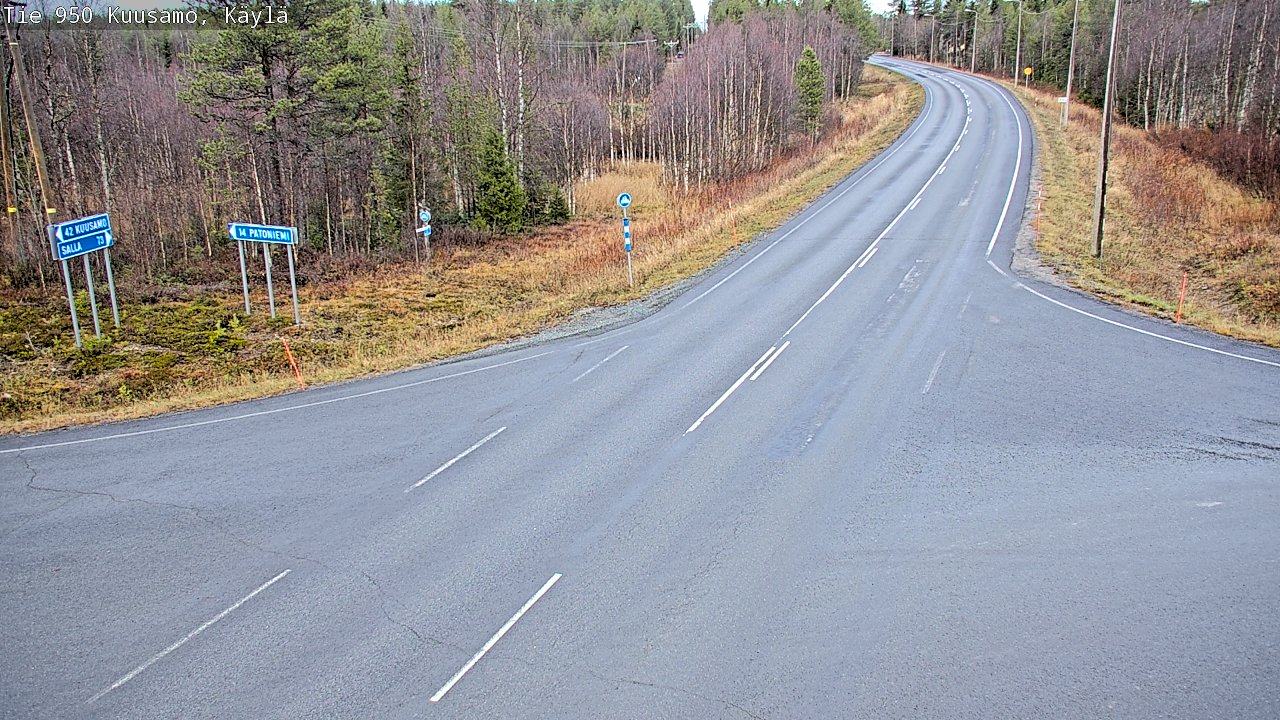 Kelikamerat Kuva Tie 950 Kuusamo, Käylä, Kuusamo, Pohjois-Pohjanmaa