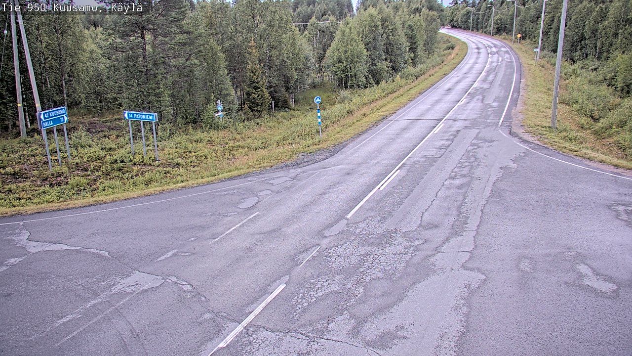 Kelikamerat Kuva Tie 950 Kuusamo, Käylä, Kuusamo, Pohjois-Pohjanmaa