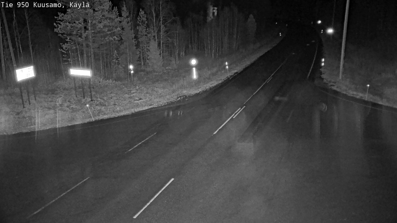 Weather Camera Image Väg 950 Kuusamo, Käylä, Kuusamo, Pohjois-Pohjanmaa