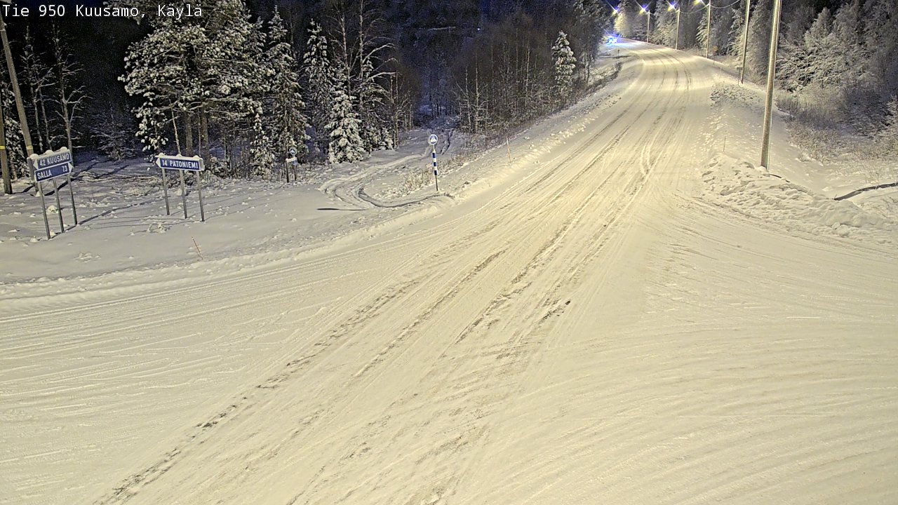 Weather Camera Image Road 950 Kuusamo, Käylä, Kuusamo, Pohjois-Pohjanmaa