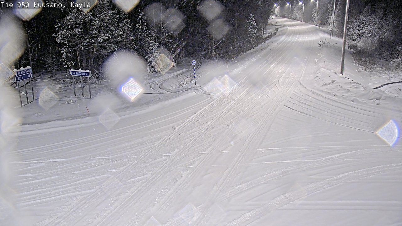 Weather Camera Image Road 950 Kuusamo, Käylä, Kuusamo, Pohjois-Pohjanmaa