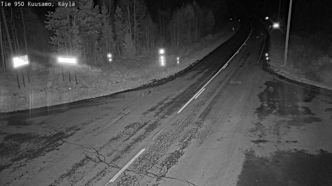 Weather Camera Image Väg 950 Kuusamo, Käylä, Kuusamo, Pohjois-Pohjanmaa