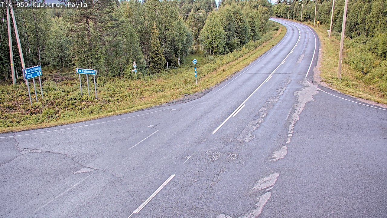 Kelikamerat Kuva Tie 950 Kuusamo, Käylä, Kuusamo, Pohjois-Pohjanmaa