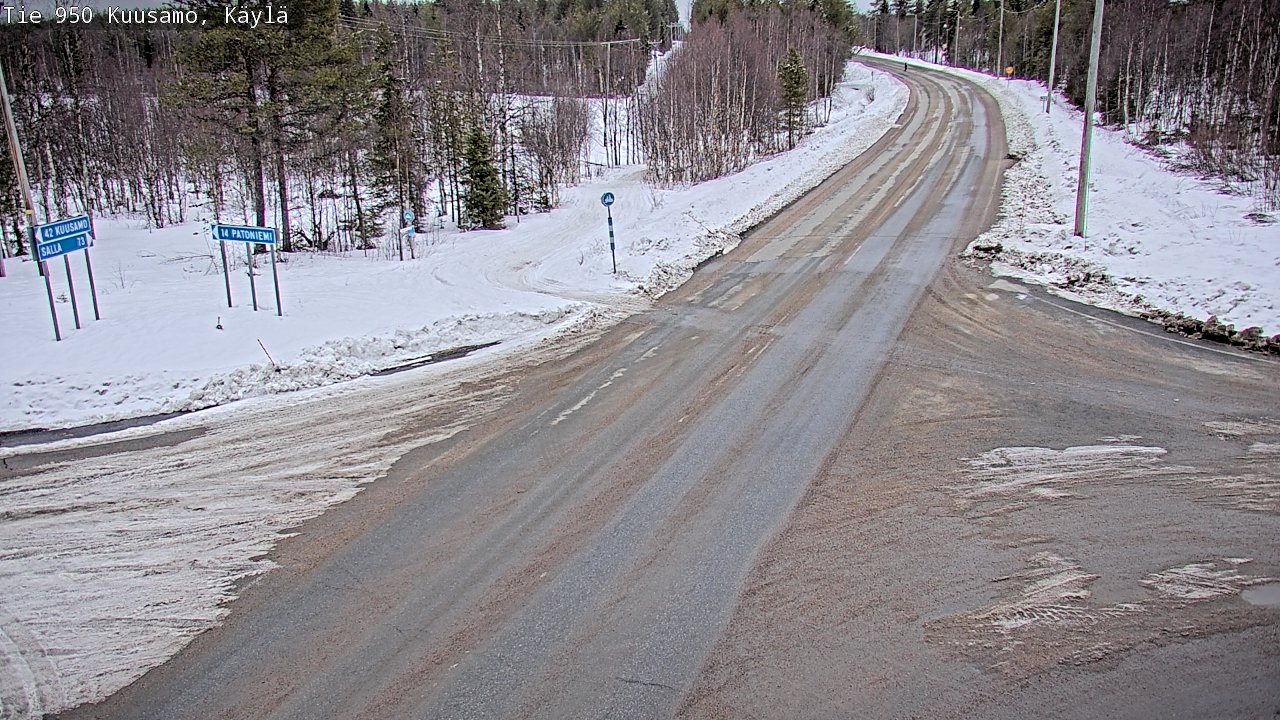 Weather Camera Image Road 950 Kuusamo, Käylä, Kuusamo, Pohjois-Pohjanmaa