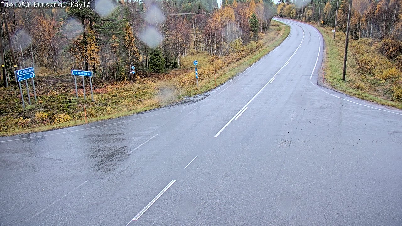 Weather Camera Image Väg 950 Kuusamo, Käylä, Kuusamo, Pohjois-Pohjanmaa