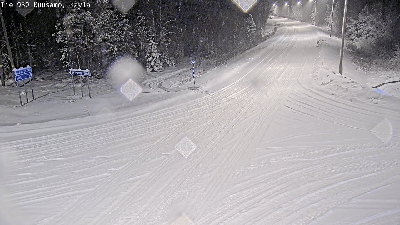 Weather Camera Image Road 950 Kuusamo, Käylä, Kuusamo, Pohjois-Pohjanmaa