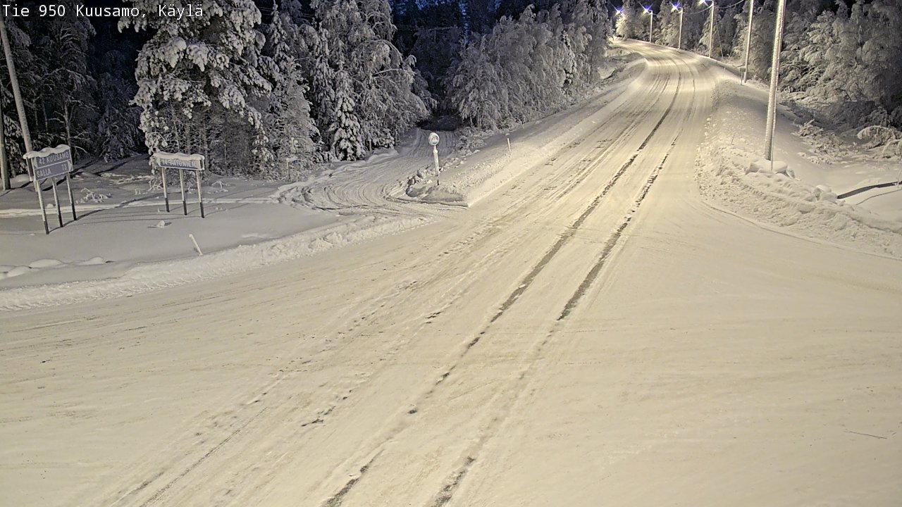 Weather Camera Image Road 950 Kuusamo, Käylä, Kuusamo, Pohjois-Pohjanmaa