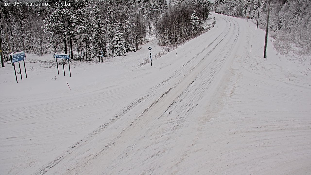 Weather Camera Image Road 950 Kuusamo, Käylä, Kuusamo, Pohjois-Pohjanmaa