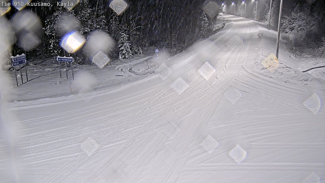 Weather Camera Image Road 950 Kuusamo, Käylä, Kuusamo, Pohjois-Pohjanmaa
