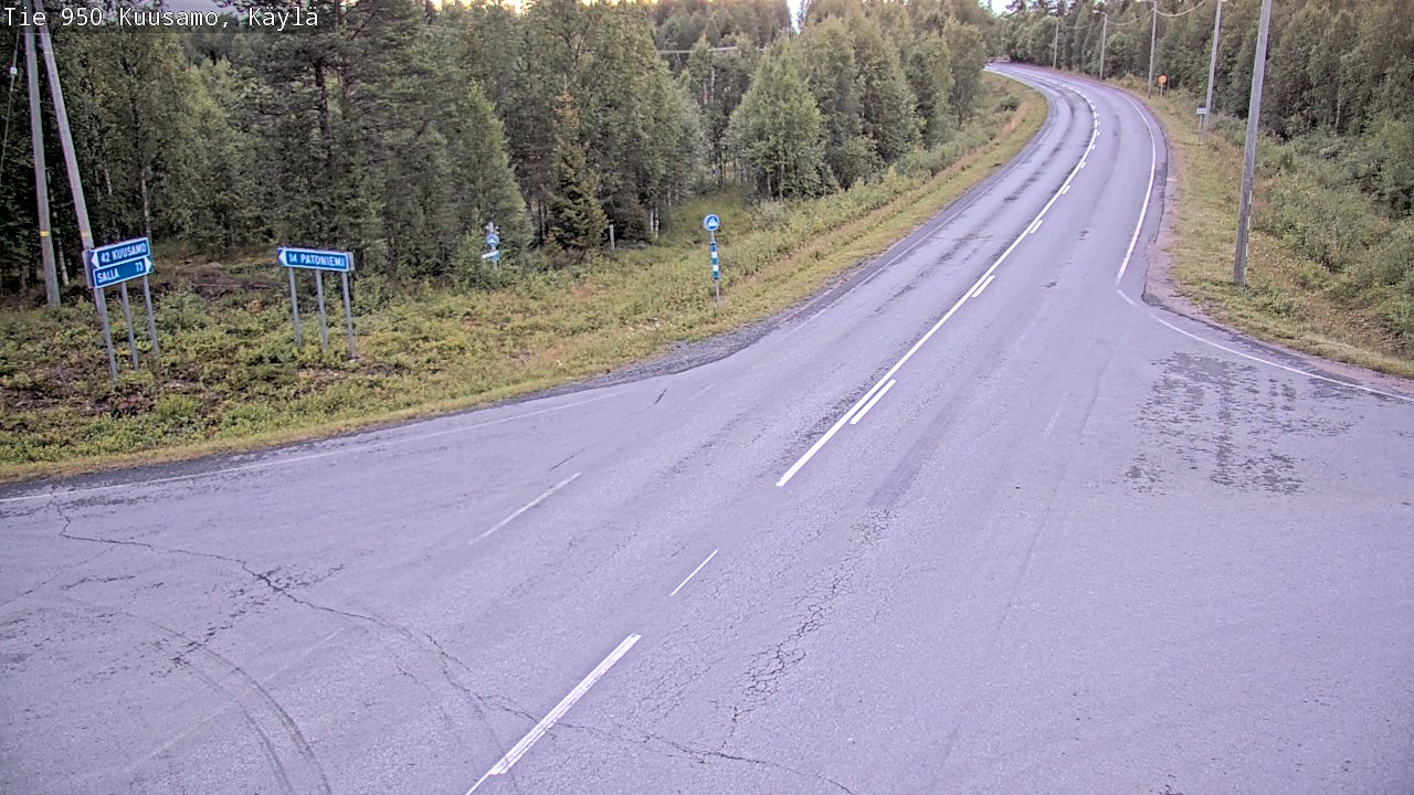 Kelikamerat Kuva Tie 950 Kuusamo, Käylä, Kuusamo, Pohjois-Pohjanmaa