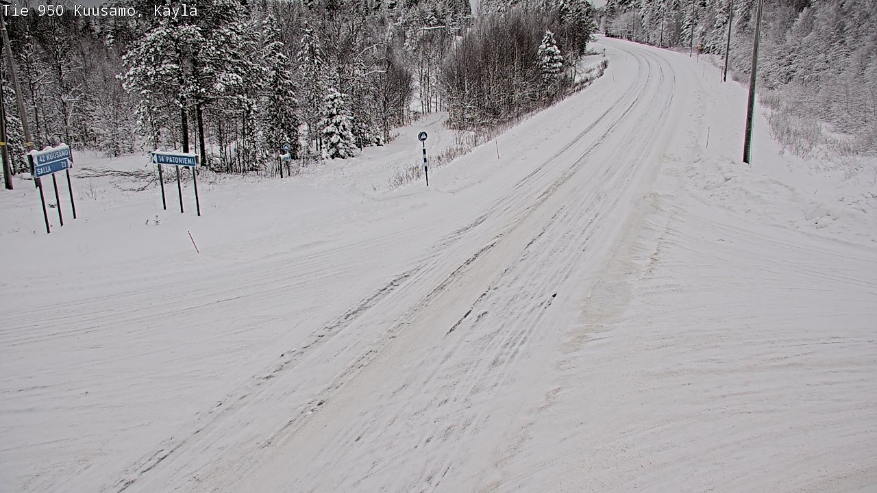 Weather Camera Image Road 950 Kuusamo, Käylä, Kuusamo, Pohjois-Pohjanmaa