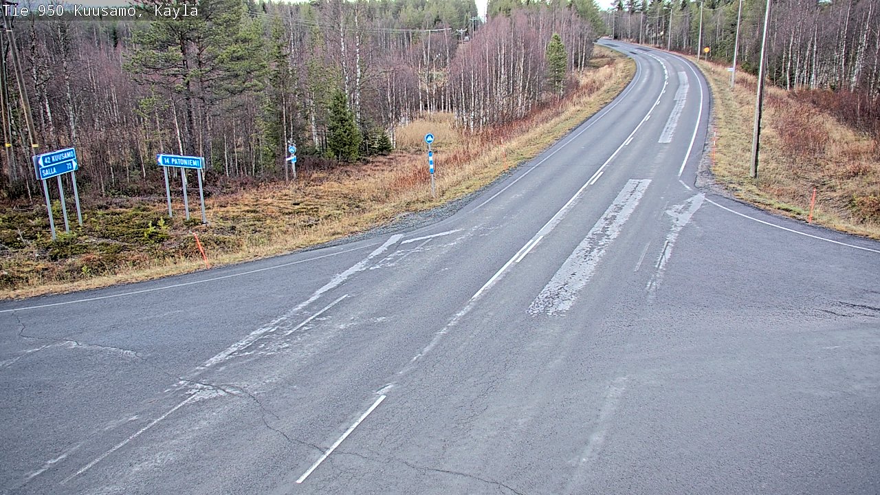 Kelikamerat Kuva Tie 950 Kuusamo, Käylä, Kuusamo, Pohjois-Pohjanmaa