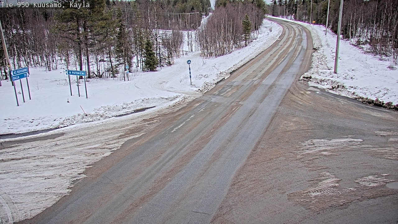 Weather Camera Image Road 950 Kuusamo, Käylä, Kuusamo, Pohjois-Pohjanmaa