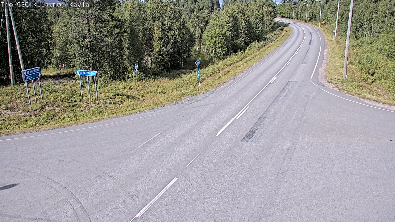 Weather Camera Image Road 950 Kuusamo, Käylä, Kuusamo, Pohjois-Pohjanmaa