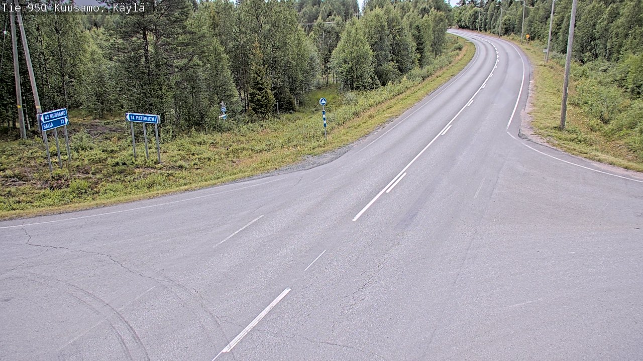Kelikamerat Kuva Tie 950 Kuusamo, Käylä, Kuusamo, Pohjois-Pohjanmaa