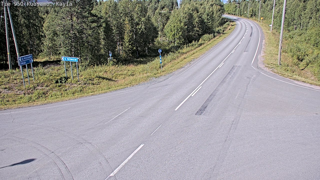Weather Camera Image Road 950 Kuusamo, Käylä, Kuusamo, Pohjois-Pohjanmaa