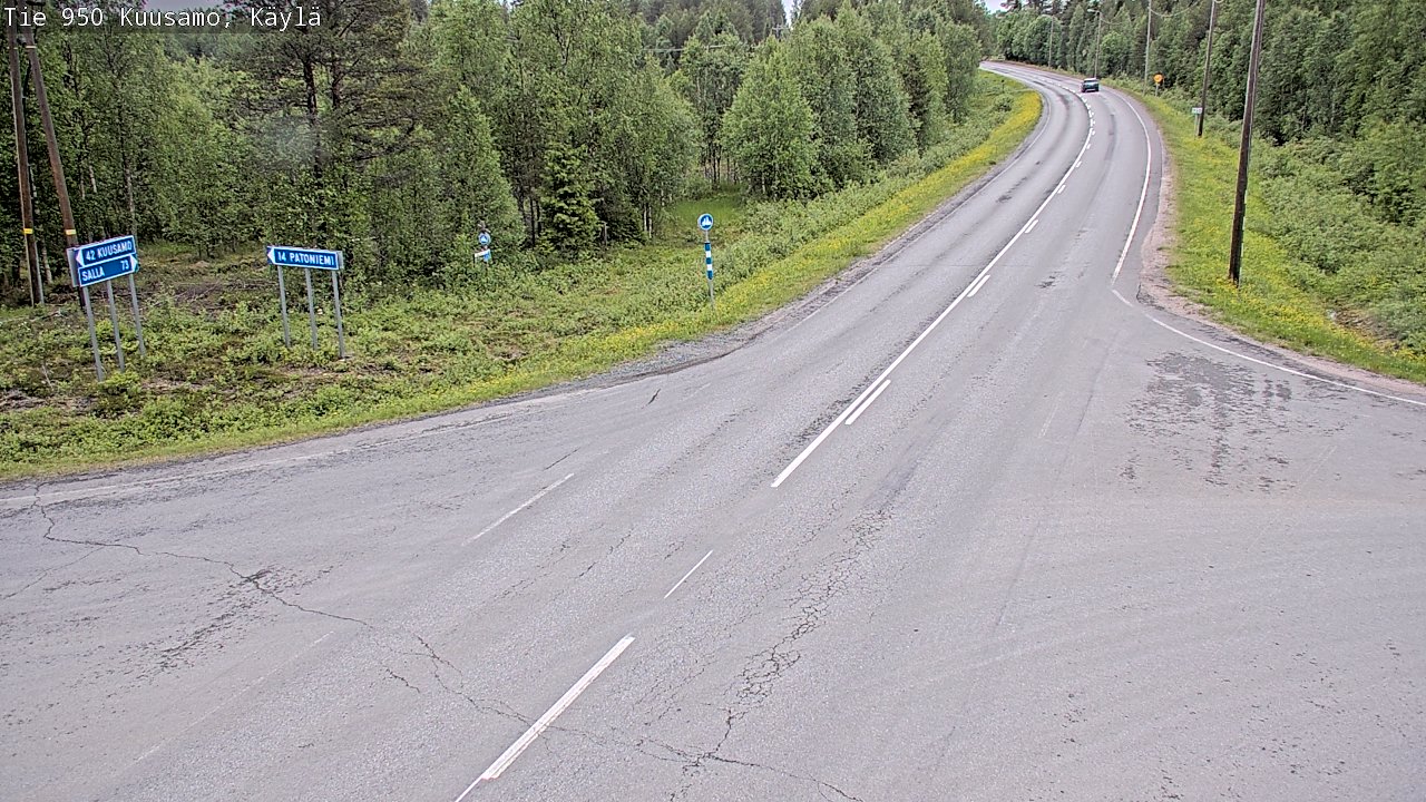 Kelikamerat Kuva Tie 950 Kuusamo, Käylä, Kuusamo, Pohjois-Pohjanmaa