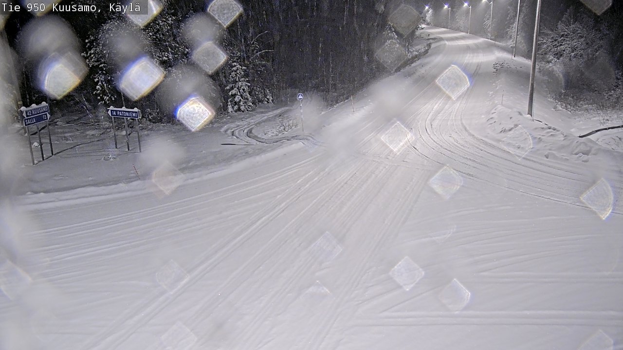 Weather Camera Image Road 950 Kuusamo, Käylä, Kuusamo, Pohjois-Pohjanmaa
