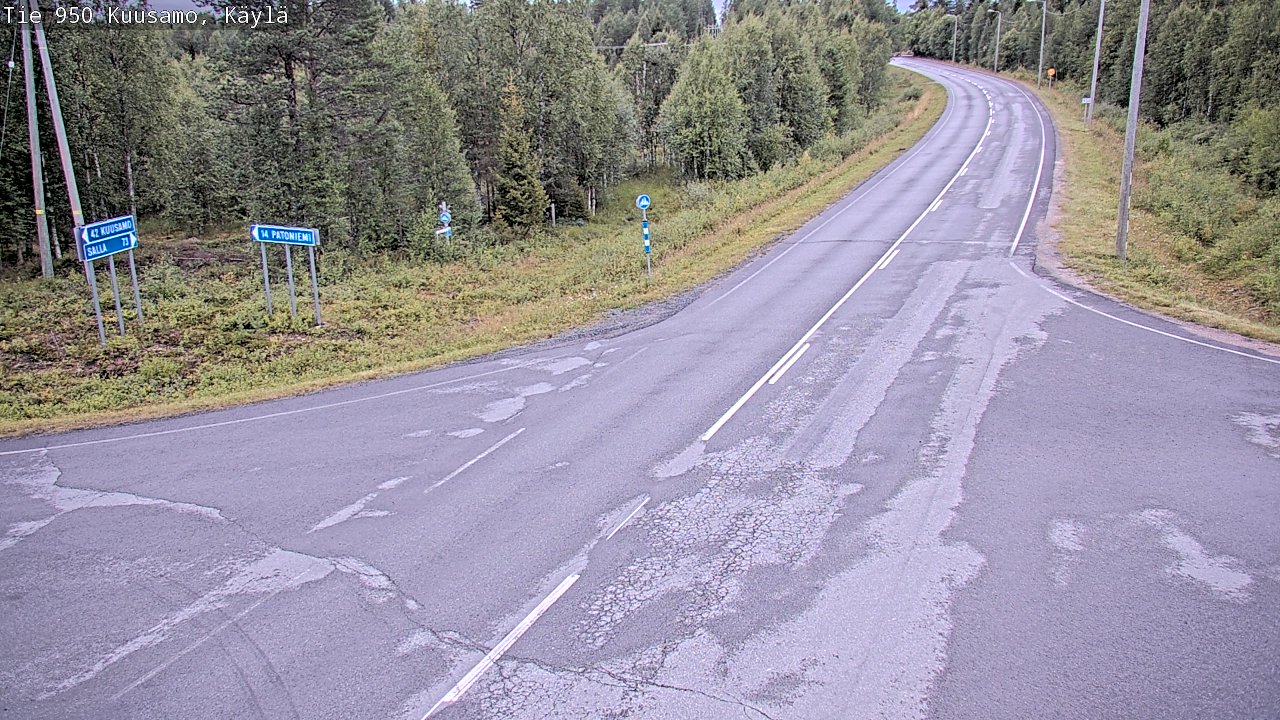 Kelikamerat Kuva Tie 950 Kuusamo, Käylä, Kuusamo, Pohjois-Pohjanmaa