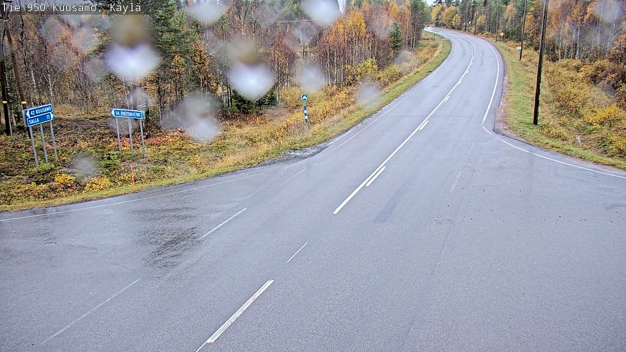 Weather Camera Image Väg 950 Kuusamo, Käylä, Kuusamo, Pohjois-Pohjanmaa