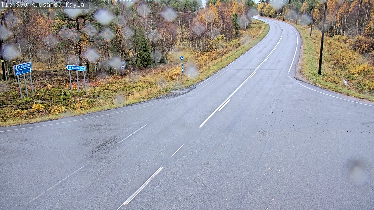 Weather Camera Image Road 950 Kuusamo, Käylä, Kuusamo, Pohjois-Pohjanmaa