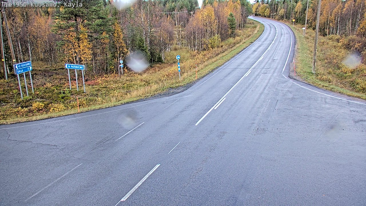 Weather Camera Image Väg 950 Kuusamo, Käylä, Kuusamo, Pohjois-Pohjanmaa