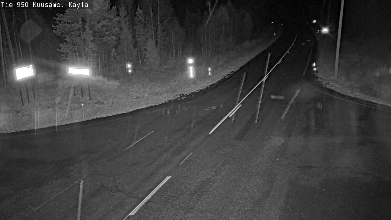 Weather Camera Image Väg 950 Kuusamo, Käylä, Kuusamo, Pohjois-Pohjanmaa