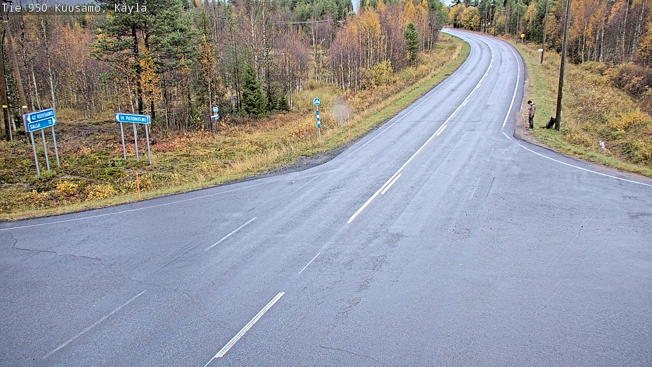 Weather Camera Image Road 950 Kuusamo, Käylä, Kuusamo, Pohjois-Pohjanmaa