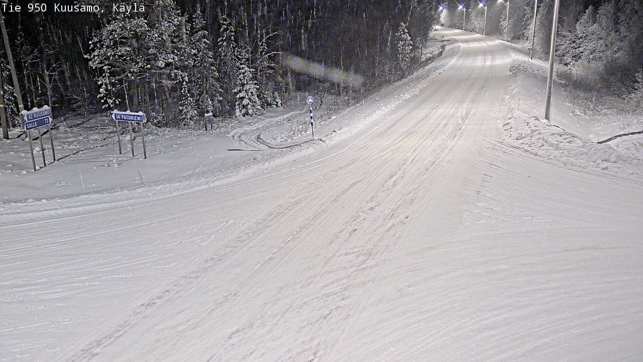 Weather Camera Image Road 950 Kuusamo, Käylä, Kuusamo, Pohjois-Pohjanmaa