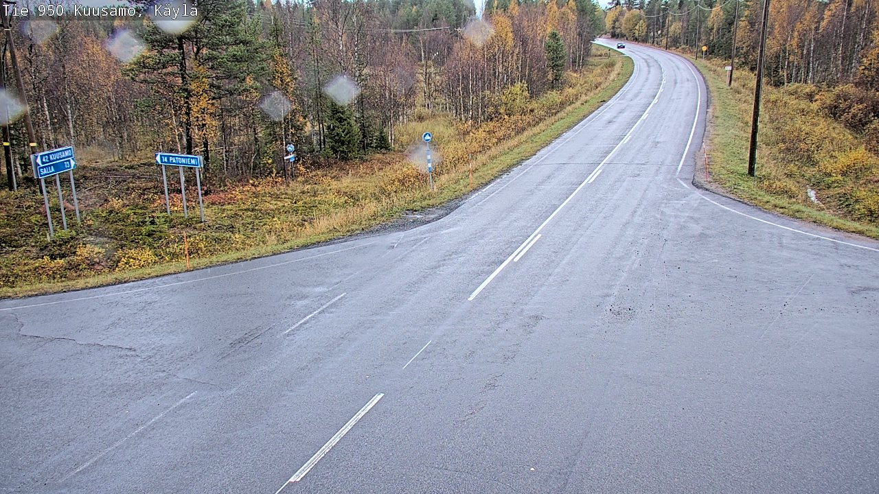 Weather Camera Image Road 950 Kuusamo, Käylä, Kuusamo, Pohjois-Pohjanmaa