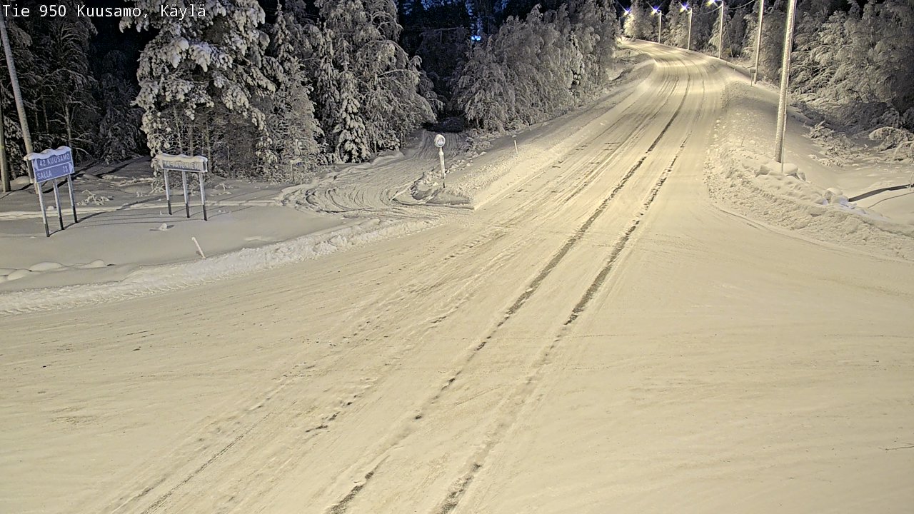 Kelikamerat Kuva Tie 950 Kuusamo, Käylä, Kuusamo, Pohjois-Pohjanmaa
