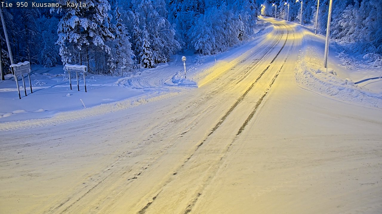 Weather Camera Image Road 950 Kuusamo, Käylä, Kuusamo, Pohjois-Pohjanmaa