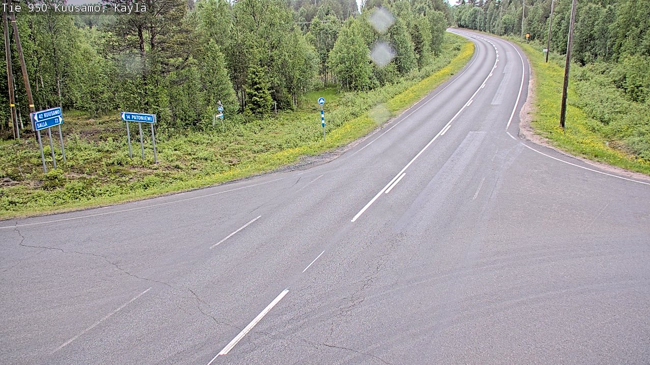 Kelikamerat Kuva Tie 950 Kuusamo, Käylä, Kuusamo, Pohjois-Pohjanmaa