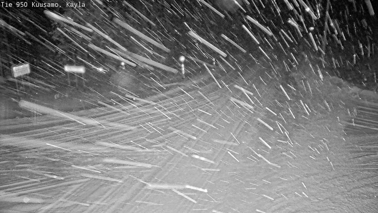 Weather Camera Image Road 950 Kuusamo, Käylä, Kuusamo, Pohjois-Pohjanmaa