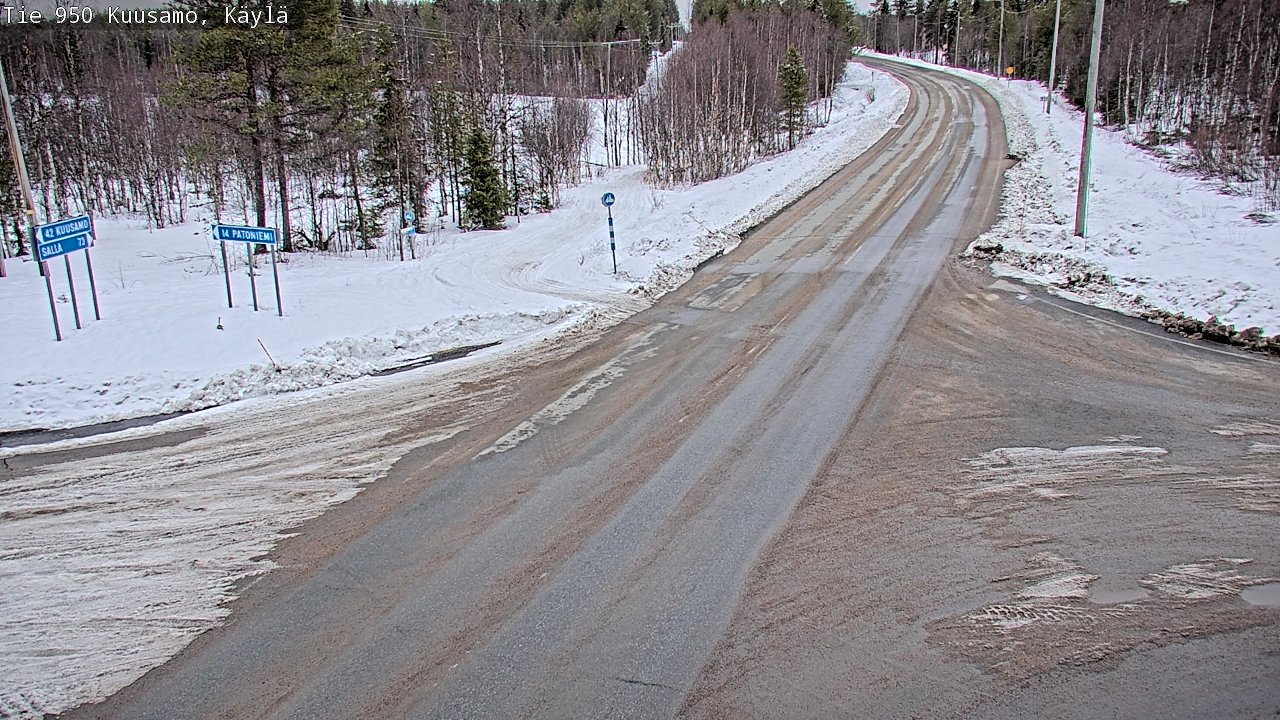Weather Camera Image Road 950 Kuusamo, Käylä, Kuusamo, Pohjois-Pohjanmaa