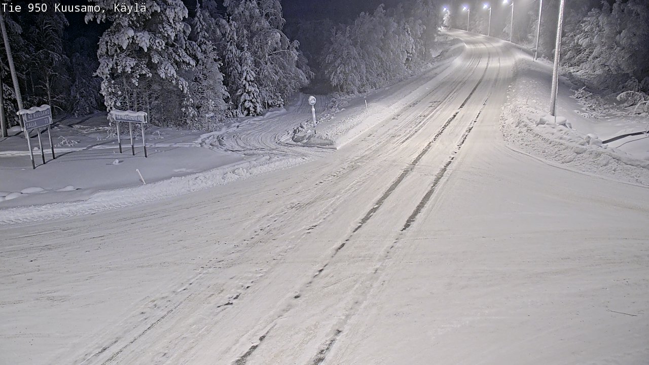 Weather Camera Image Road 950 Kuusamo, Käylä, Kuusamo, Pohjois-Pohjanmaa