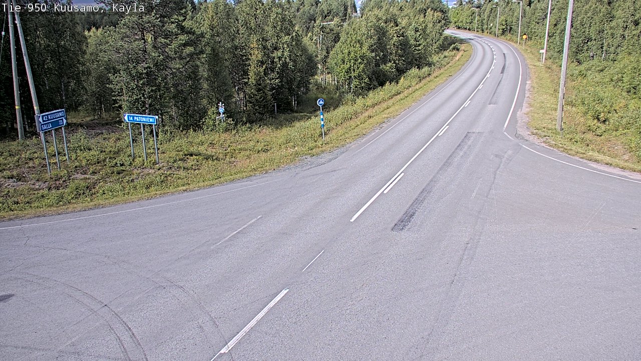 Weather Camera Image Road 950 Kuusamo, Käylä, Kuusamo, Pohjois-Pohjanmaa